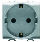 Розетка Chorusmart 2M 2P+E 16A титан GEWISS [GW14241]