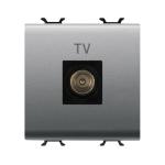 Розетка TV Chorusmart MALE CONN 9.5mm 2M титан GEWISS [GW14367]