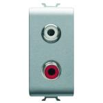 Розетка аудіо Chorusmart RCA 1M титан GEWISS [GW14453]