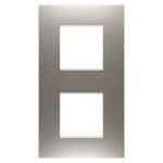 Рамка Chorusmart EGO 2+2M вертикальна сталь GEWISS [GW16024ST]