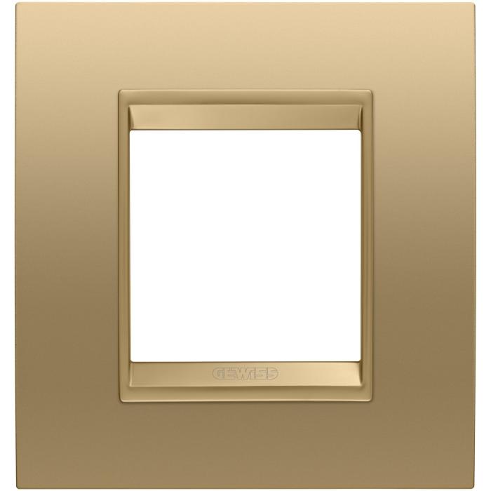 Рамка Chorusmart LUX 2M металева золото GEWISS [GW16222XG]