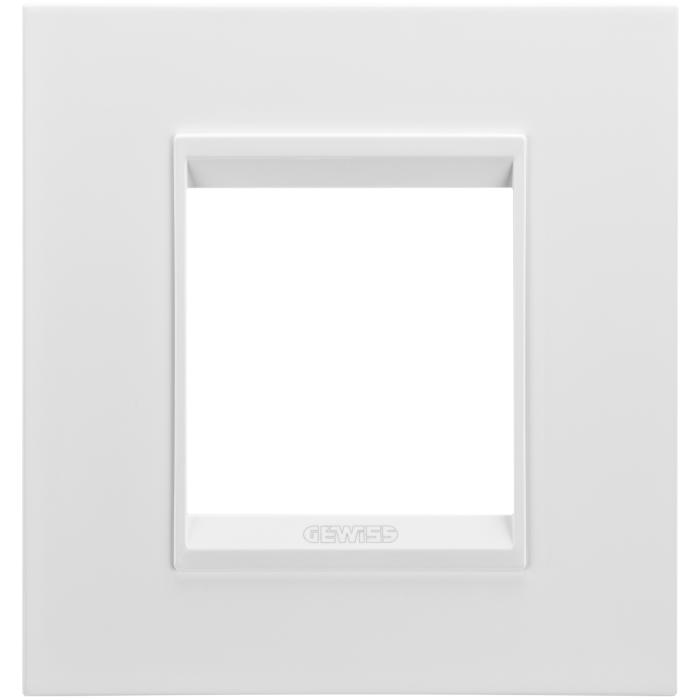 Рамка Chorusmart LUX 2M металева сатин білий GEWISS [GW16222XW]