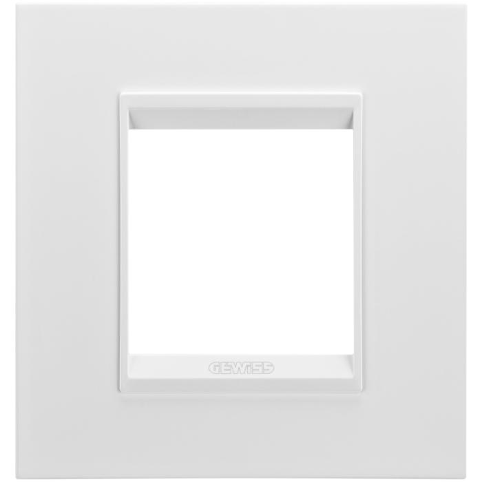 Рамка Chorusmart LUX 2M металева сатин білий GEWISS [GW16222XW]