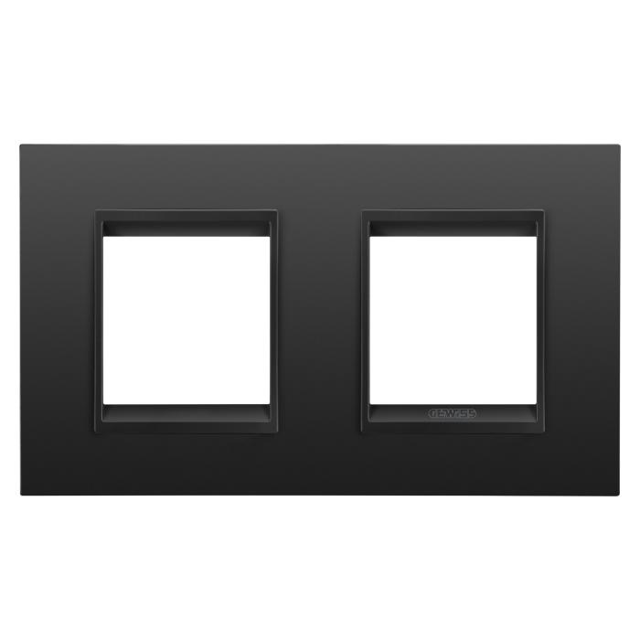 Рамка Chorusmart LUX 2+2M горизонтальна металева сатиновий чорний GEWISS [GW16223XM]