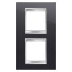 Рамка Chorusmart LUX 2+2M вертикальна тонер чорний GEWISS [GW16224TN]