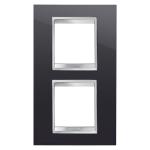 Рамка Chorusmart LUX 2+2M вертикальна тонер чорний GEWISS [GW16224TN]