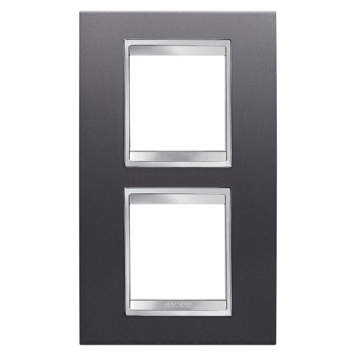 Рамка Chorusmart LUX 2+2M вертикальна сланець GEWISS [GW16224VA]