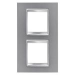 Рамка Chorusmart LUX 2+2M вертикальна титан GEWISS [GW16224VT]