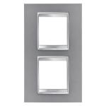 Рамка Chorusmart LUX 2+2M вертикальна титан GEWISS [GW16224VT]