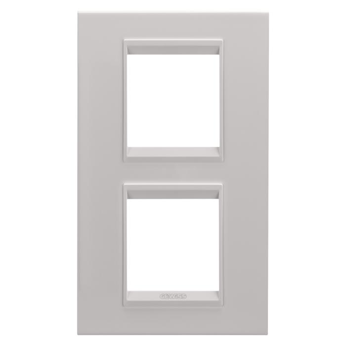 Рамка Chorusmart LUX 2+2M вертикальна металева натуральний беж GEWISS [GW16224XL]