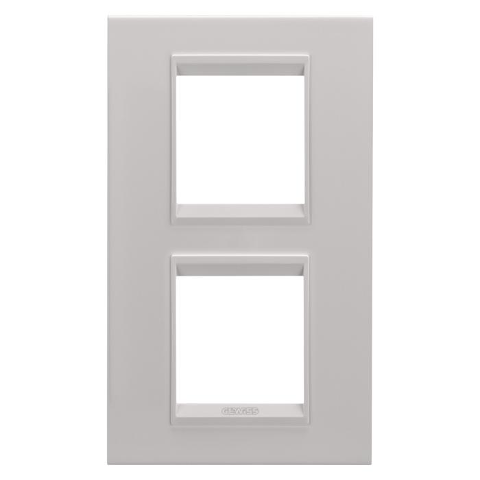 Рамка Chorusmart LUX 2+2M вертикальна металева натуральний беж GEWISS [GW16224XL]
