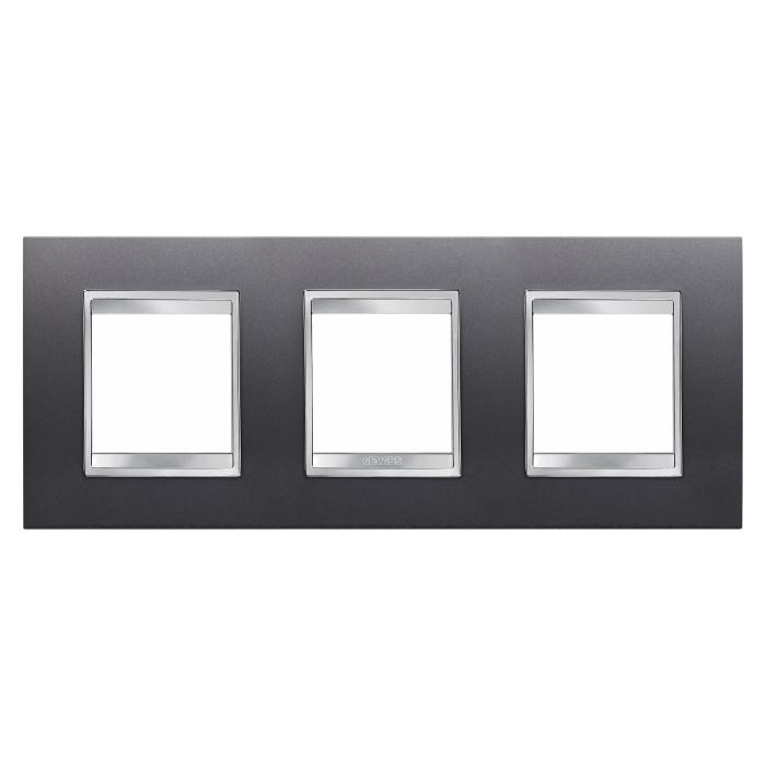 Рамка Chorusmart LUX 2+2+2M горизонтальна сланець GEWISS [GW16226VA]