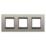 Рамка Chorusmart LUX 2+2+2M горизонтальна металева матовий алюміній/лава GEWISS [GW16226WS]