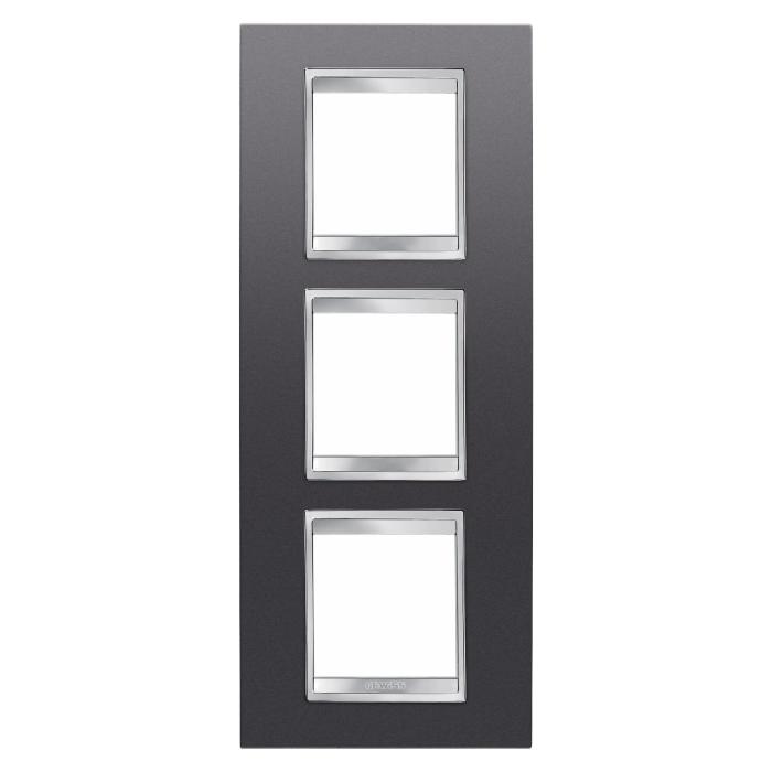 Рамка Chorusmart LUX 2+2+2M вертикальна сланець GEWISS [GW16227VA]