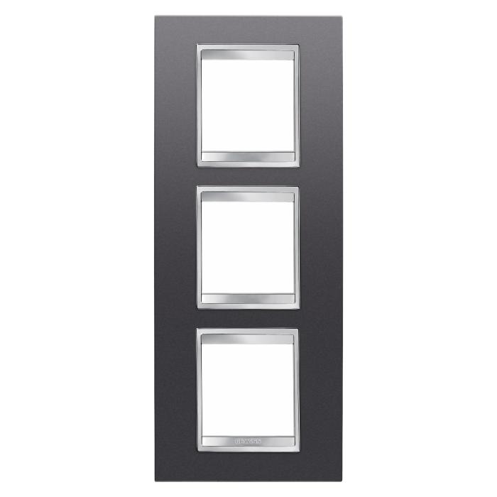 Рамка Chorusmart LUX 2+2+2M вертикальна сланець GEWISS [GW16227VA]