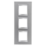 Рамка Chorusmart LUX 2+2+2M вертикальна титан GEWISS [GW16227VT]