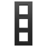 Рамка Chorusmart LUX 2+2+2M вертикальна металева сатиновий чорний GEWISS [GW16227XM]