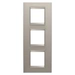 Рамка Chorusmart LUX 2+2+2M вертикальна матовий алюміній GEWISS [GW16227XS]