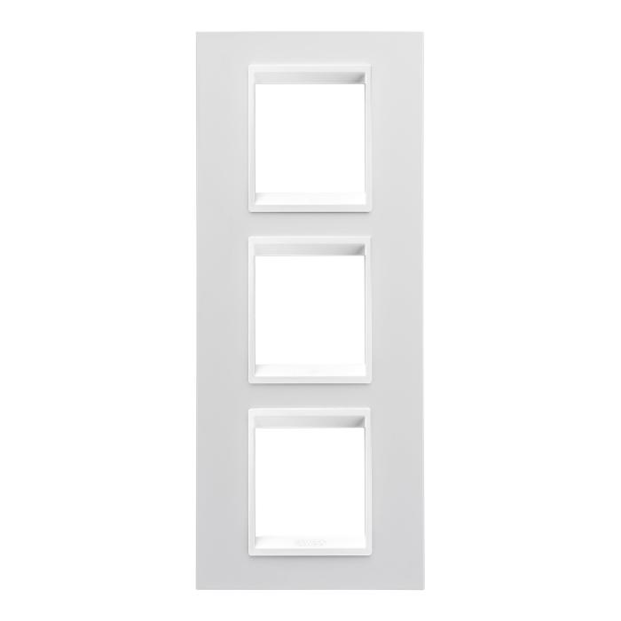 Рамка Chorusmart LUX 2+2+2M вертикальна монохром білий GEWISS [GW16227YB]