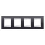 Рамка Chorusmart LUX 2+2+2+2M горизонтальна тонер чорний GEWISS [GW16228TN]