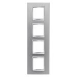 Рамка Chorusmart LUX 2+2+2+2M вертикальна титан GEWISS [GW16229VT]