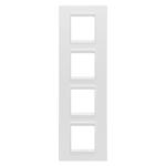 Рамка Chorusmart LUX 2+2+2+2M вертикальна металева сатиновий білий GEWISS [GW16229XW]