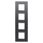 Рамка Chorusmart LUX 2+2+2+2M вертикальна сланець абсолют GEWISS [GW16229YA]