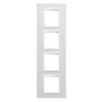 Рамка Chorusmart LUX 2+2+2+2M вертикальна монохром білий GEWISS [GW16229YB]