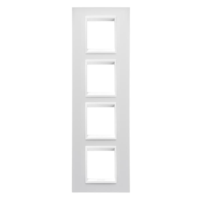 Рамка Chorusmart LUX 2+2+2+2M вертикальна монохром білий GEWISS [GW16229YB]