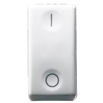 Вимикач 2P 250В 16AX 1 модуль символ 0/І білий SYSTEM GEWISS [GW20503]