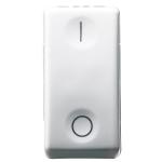 Вимикач 2P 250В 16AX 1 модуль символ 0/І білий SYSTEM GEWISS [GW20503]