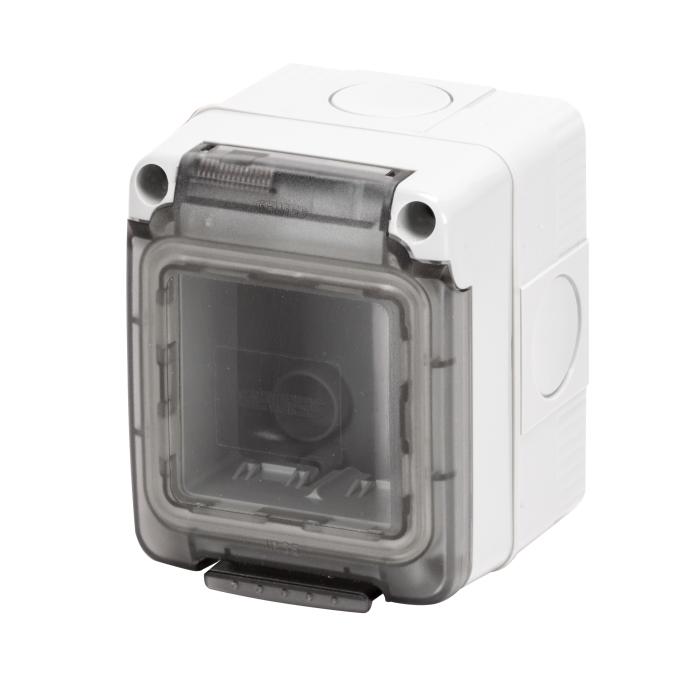 Герметичний корпус горизонтальний  27 COMBI 2М IP65 сірий GEWISS [GW27062]