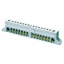 Клемна колодка PEN 125А 2х(1x25+7x10) 8м для пласт корпусів GEWISS [GW40401]