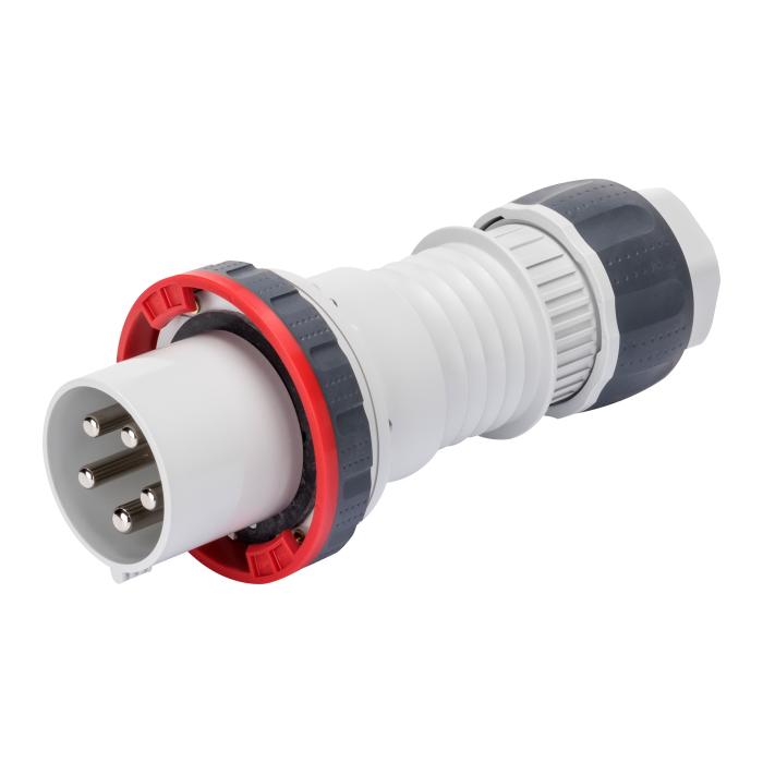 Вилка переносна IEC 309 HP IP67 3P+N+E 125A 400V 6H GEWISS [GW60061H]