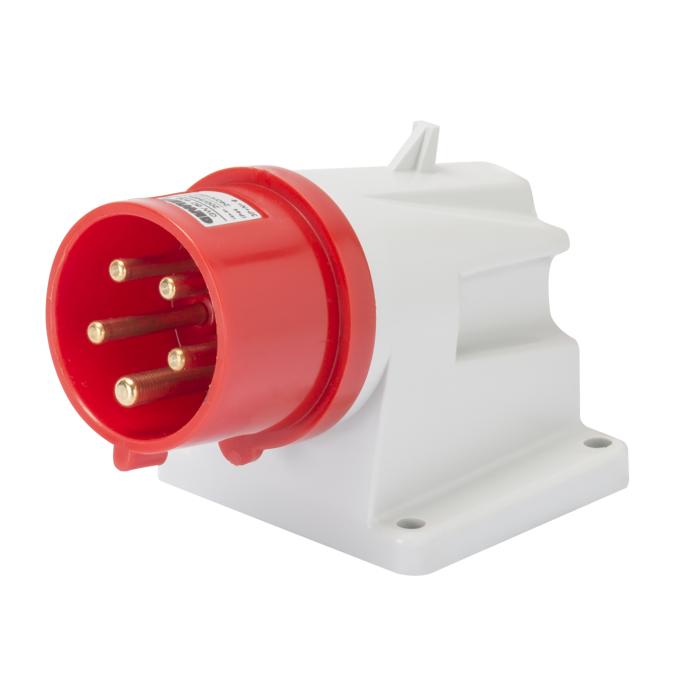 Вилка стаціонарна 90° IEC 309 HP IP44 3P+E 16A 400V 6H GEWISS [GW60408]