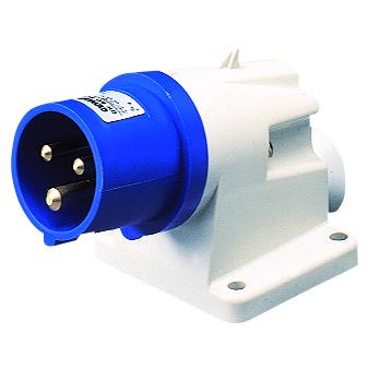 Вилка стаціонарна 90° IEC 309 HP IP44 2P+E 32A 230V 6H GEWISS [GW60415]
