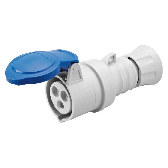 Розетка переносна IEC 309 HP IP44 2P+E 16A 230V 6H GEWISS [GW62004H]