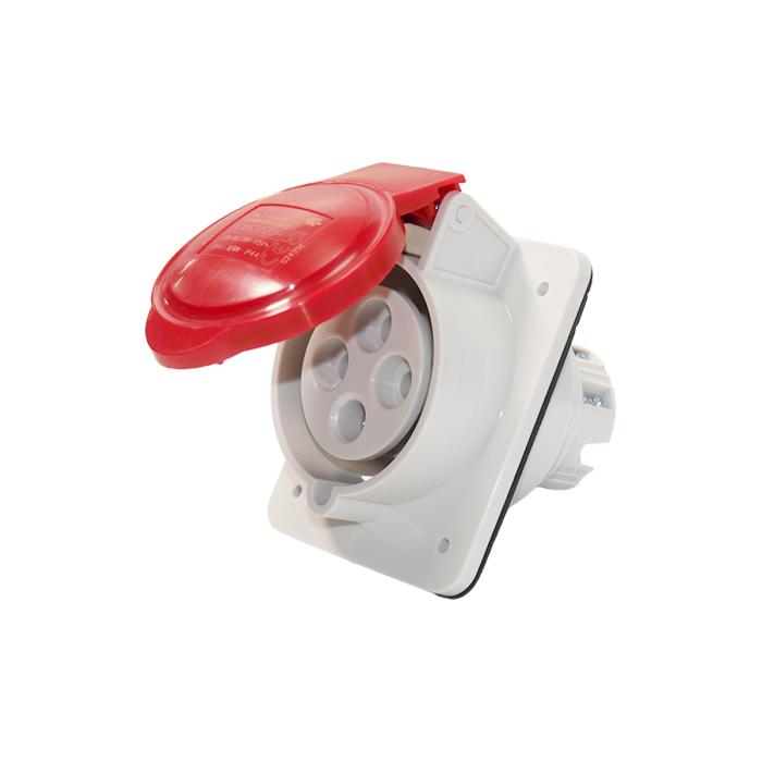 Розетка вбудована 10° IEC 309 HP IP44 3P+E 32A 400V 6H GEWISS [GW62220H]
