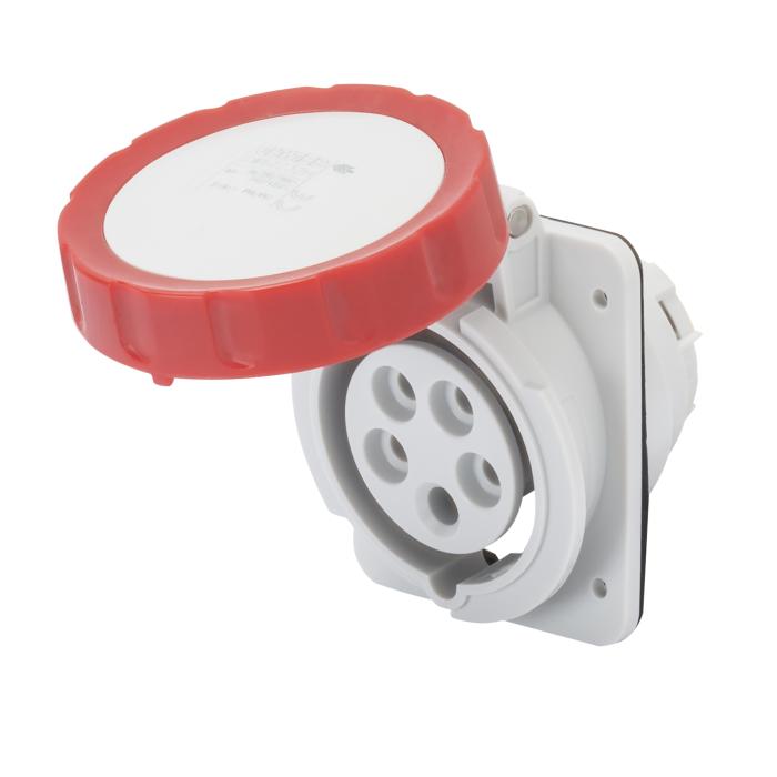Розетка вбудована 10° IEC 309 HP IP67 3P+N+E 32A 400V 6H GEWISS [GW62243H]