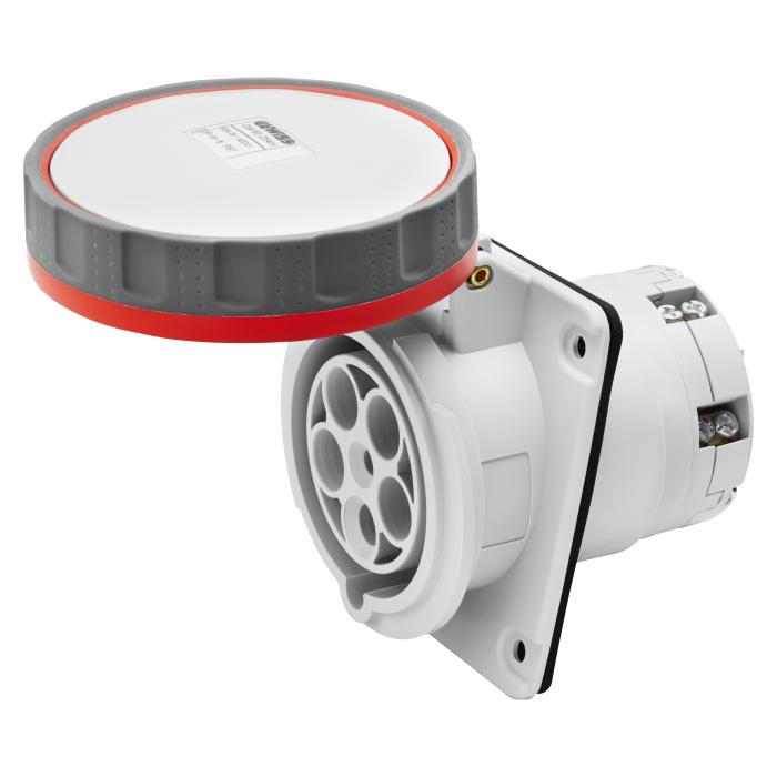 Розетка вбудована 10° IEC 309 HP IP67 3P+N+E 125A 400V 6H GEWISS [GW62262H]