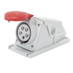 Розетка стаціонарна 90° IEC 309 HP IP44 3P+N+E 16A 400V 6H GEWISS [GW62482]