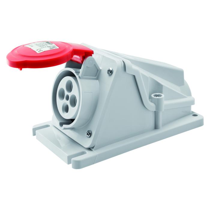 Розетка стаціонарна 90° IEC 309 HP IP44 3P+E 32A 400V 6H GEWISS [GW62492]