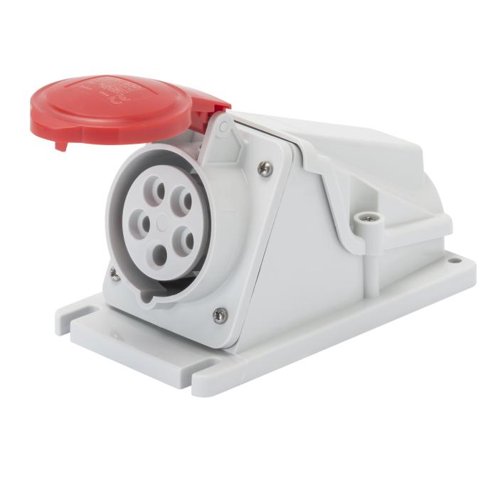 Розетка стаціонарна  90° IEC 309 HP IP44 3P+N+E 32A 400V 6H GEWISS [GW62493]
