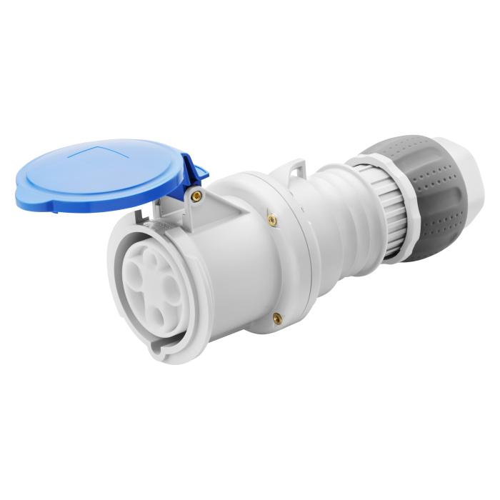 Розетка переносна IEC 309 HP IP44 2P+E 63A 230V 6H GEWISS [GW63016H]