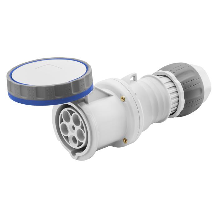 Розетка переносна IEC 309 HP IP67 2P+E 63A 230V 6H GEWISS [GW63048H]