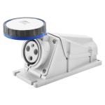 Розетка стаціонарна 90° IEC 309 HP IP67 2P+E 63A 230V 6H GEWISS [GW63522]