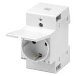 Розетка 2P+E на DIN-рейку з відкидною кришкою 250В/16А 2,5M GEWISS [GW96523]