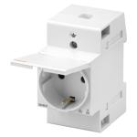 Розетка 2P+E на DIN-рейку з відкидною кришкою 250В/16А 2,5M GEWISS [GW96523]