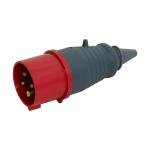 Вилка 014 переносна 3Р+РЕ 16А 380В IP44 UEC [HPC-P014-016-4-IP44-U]