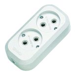 Колодка без з/к 2 гнізда, білий, Makel [MGP101]